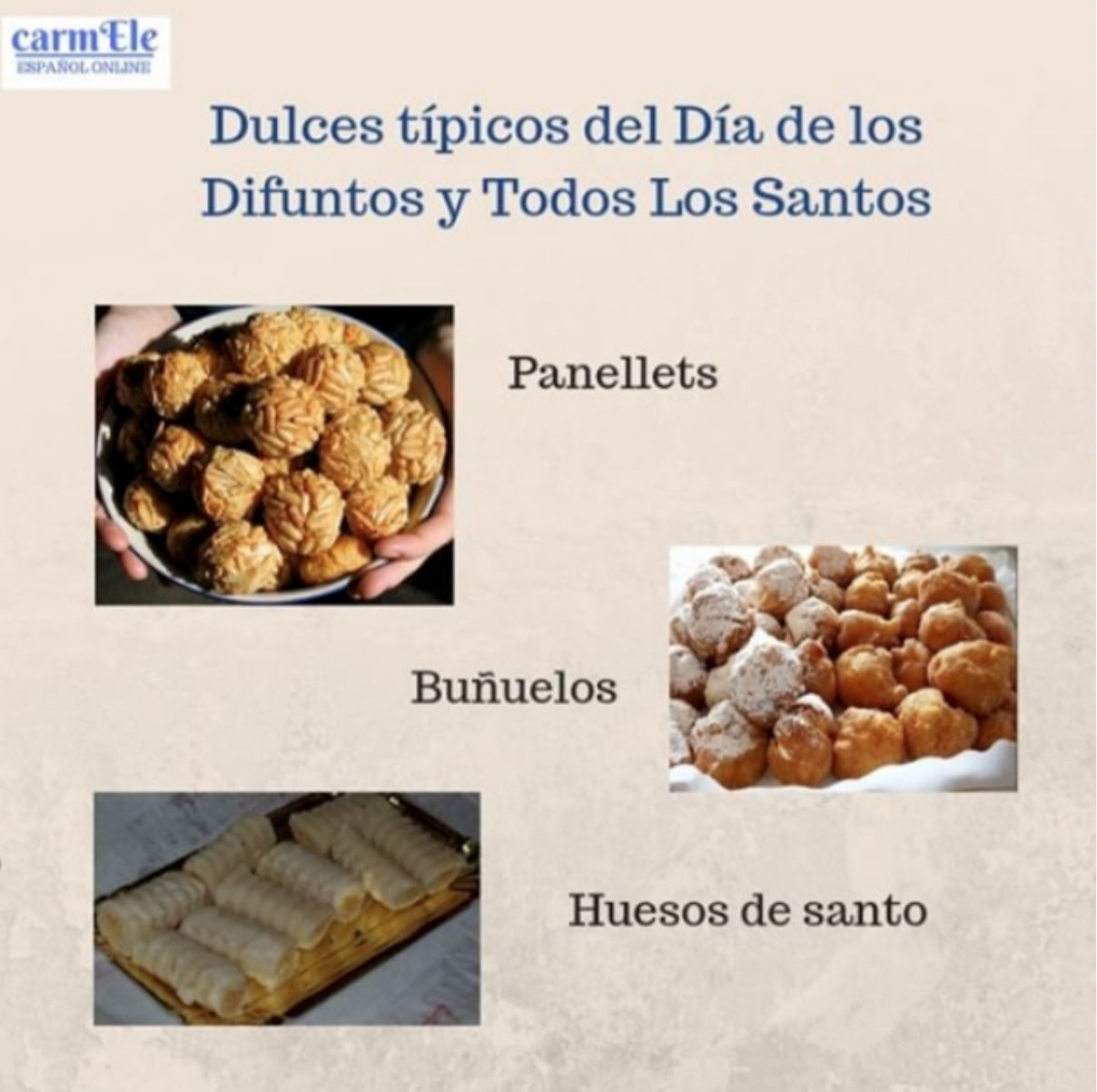 Dulces típicos del día de Difuntos